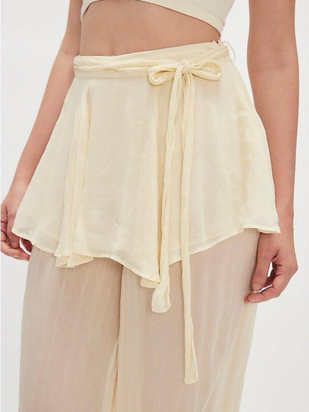 Free People Tongue Tied Sheer Balloon Pants